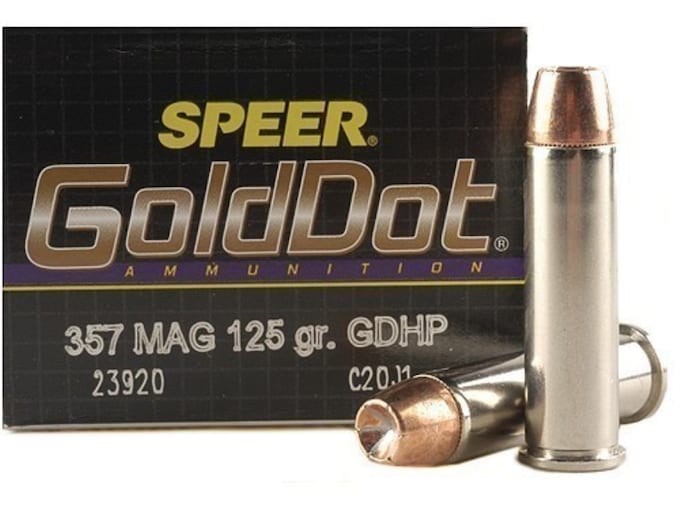 Speer Gold Dot Ammo 357 Mag 125 Grain Jacketed Hollow Point Case Of 1539