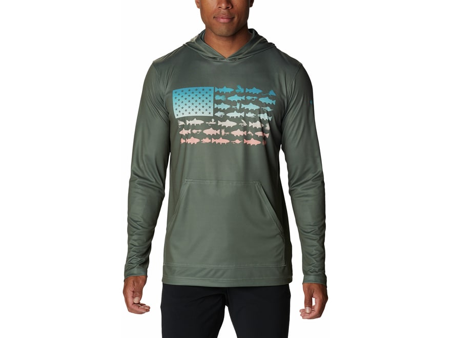 Columbia Fishing Flag Hoodie Green - $20 - From Kory