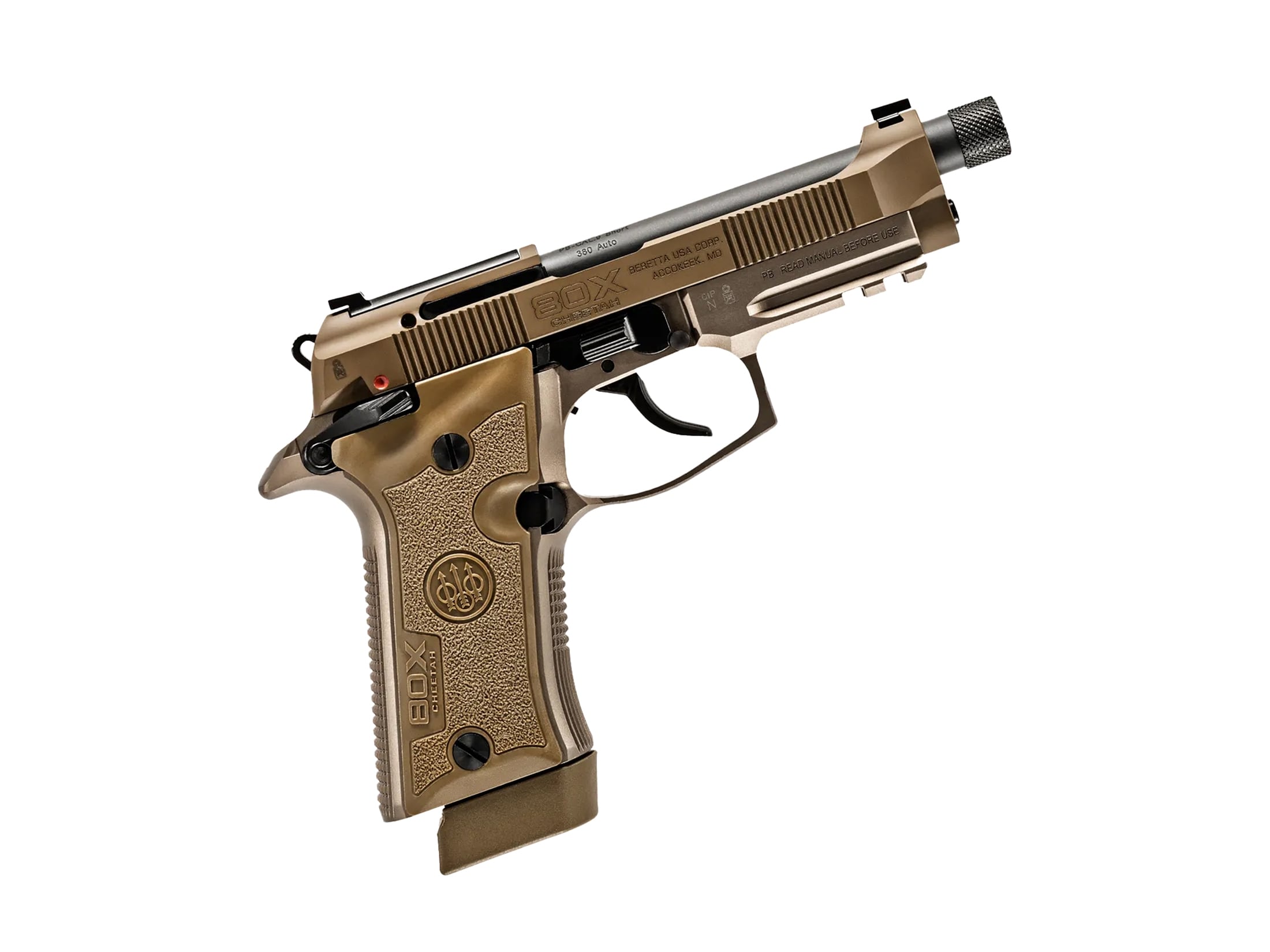 Beretta 80X Cheetah Tactical 380 ACP Pistol 4.4 Threaded Barrel 15+1