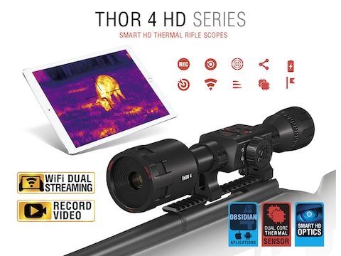 Atn Thor 4 Hd Thermal Rifle Scope 7 28x 384x288 Hd Video Recording