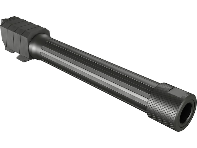 Canik Barrel Full Size 9mm Luger Fluted Threaded 1/2x28 Tenifer Black