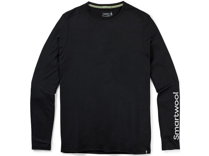 Smartwool Men's Men’s Logo Long Sleeve Graphic T-Shirt Picante Large