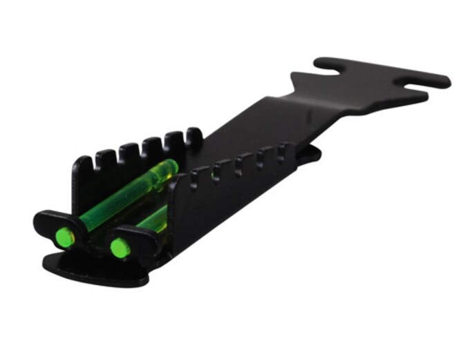 HIVIZ Rear Sight for Vent Rib Benelli, Browning Field, Charles Daly, Ithica,  Remington Fiber Optic Green