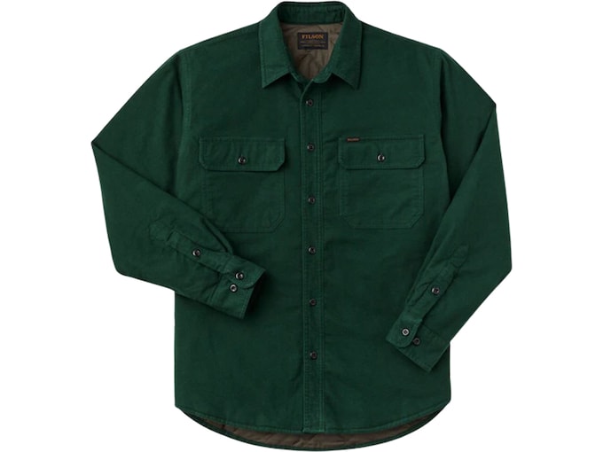 Filson Men's Insulated Field Flannel Shirt Dark Spruce 2XL