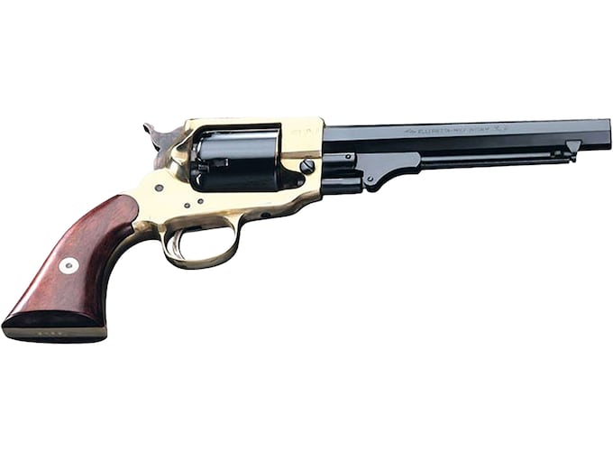 Pietta Spiller and Burr Black Powder Revolver 36 Caliber 6.5" Barrel Brass Frame Blue