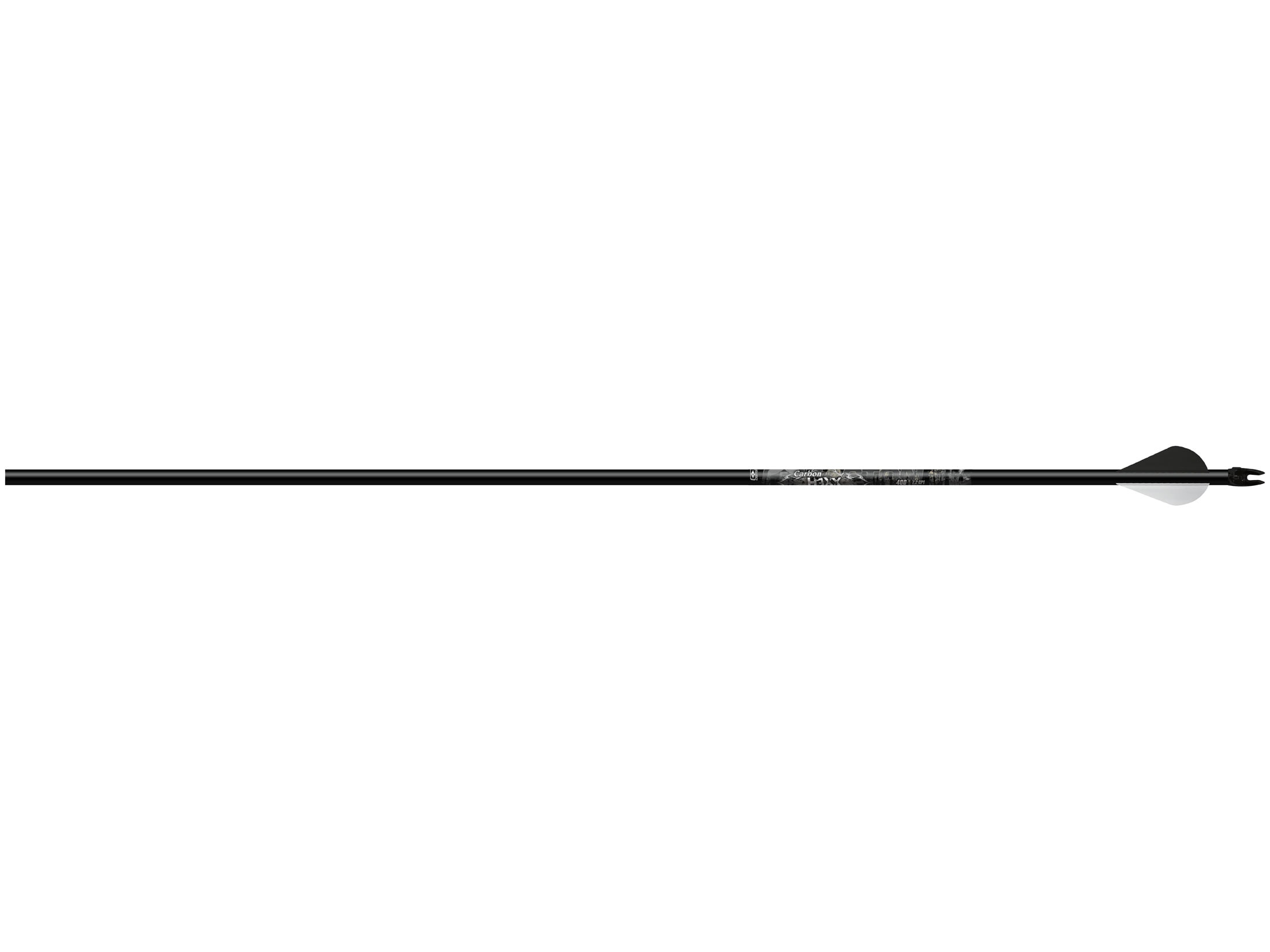6 Pack Easton Hexx Carbon Arrows Black w/ 2 in Blazers 330 spine 
