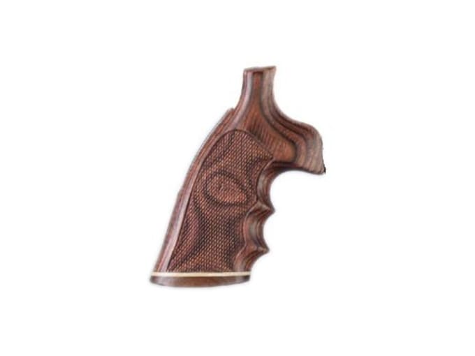 Hogue Fancy Hardwood Grips with Accent Stripe, Finger Grooves and Contrasting Butt Cap Ruger Blackhawk, Single Six, Vaquero Checkered