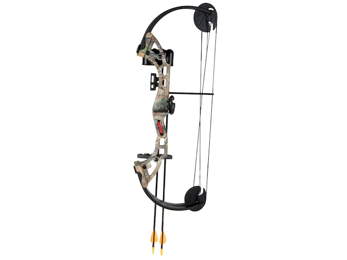 Bear Archery Warrior Youth Compound Bow Package Right Hand 24-29 lb 19-25" Draw Length Reatlree APG Camo
