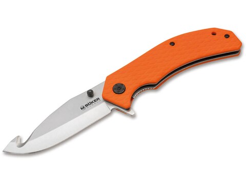 SOG Revolver 2.0 Hunt Fixed Blade, Satin Blade, Black/Orange Handle