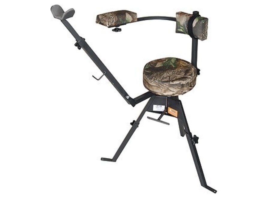 Hunting chair with online gun rest