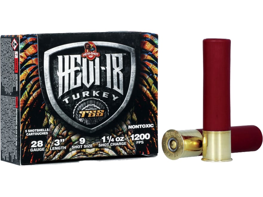 Hevi-Shot Hevi-18 TSS Turkey 28 Ga Ammo 3 #7 Tungsten Shot 1-1/4oz Box