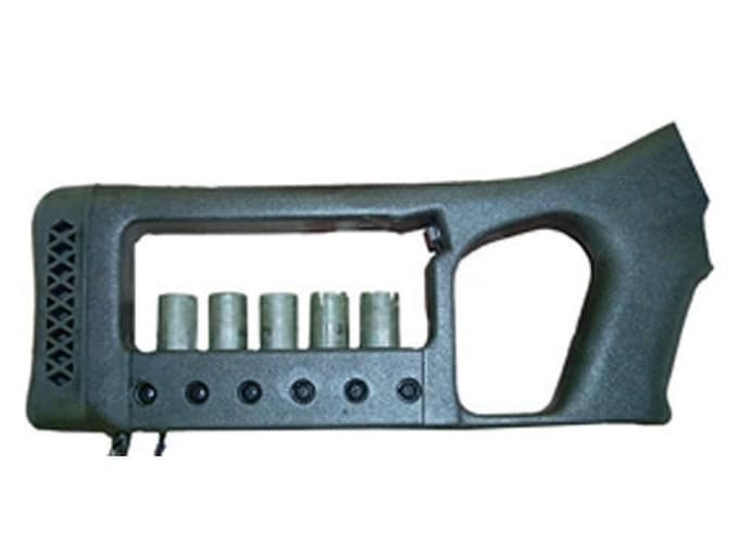 Choate Mark 6 Pistol Grip Buttstock with Integral Shotshell Ammunition Carrier Remington 870 Synthetic Black