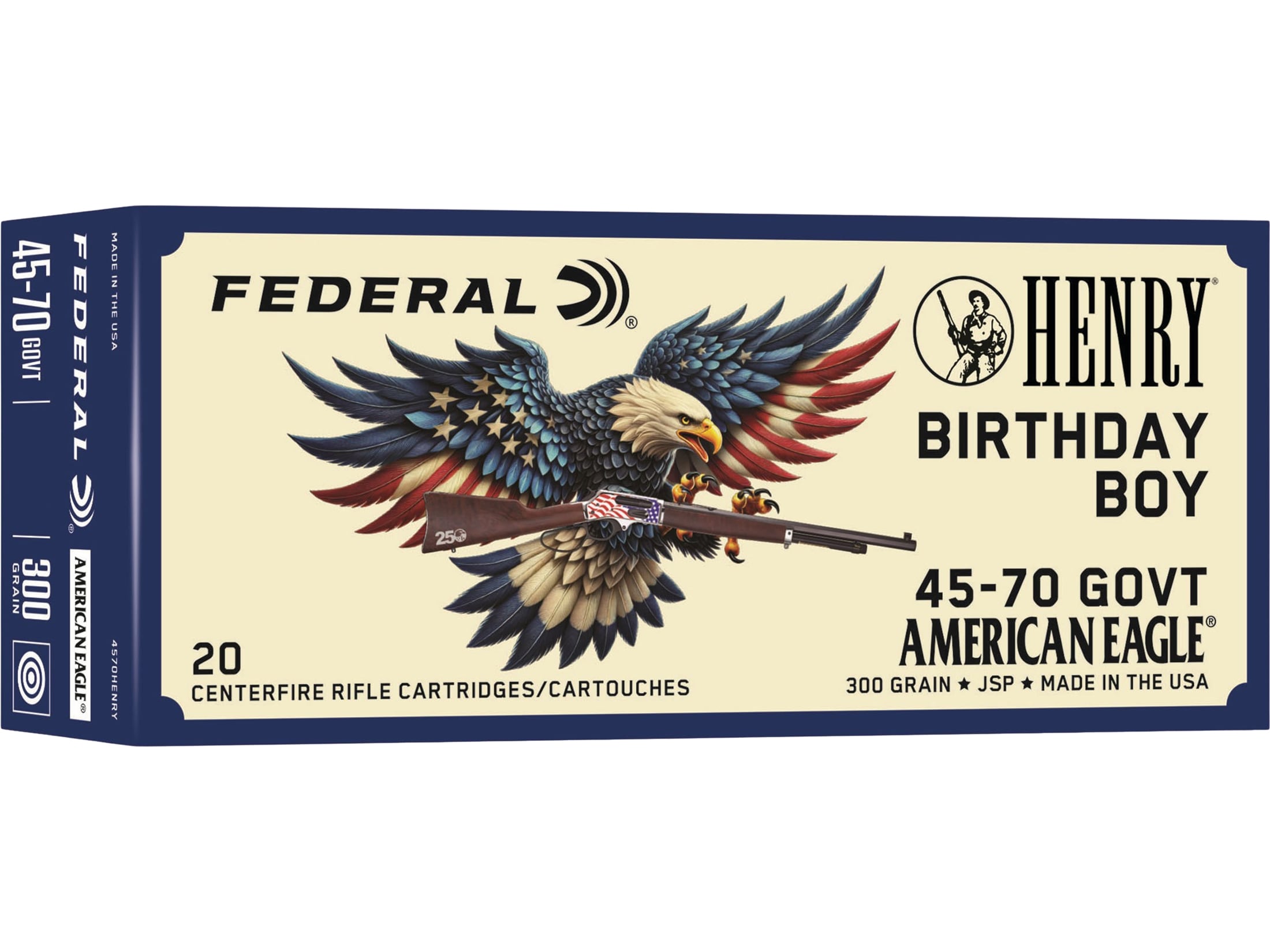 Federal and Henry 250th Anniversary 45-70 ammunition box