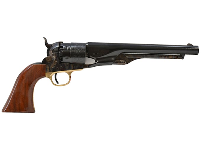 Uberti 1860 Army Black Powder Revolver 44 Caliber 8" Barrel Steel Frame Brass Trigger Guard Blue