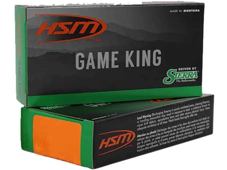 HSM 7MAUSER4N Game King 7x57mm Mauser 140 gr Sierra GameKing Spitzer Boat Tail 20 Per Box/ 20 Cs