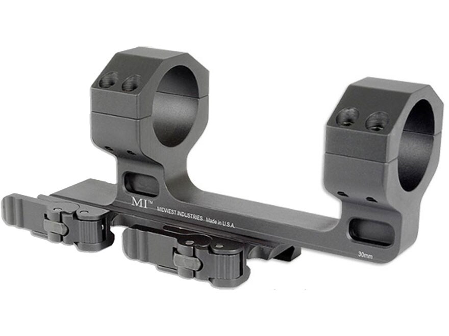 Midwest Industries 34mm QD High Scope Mount 1.5 Offset Matte Black