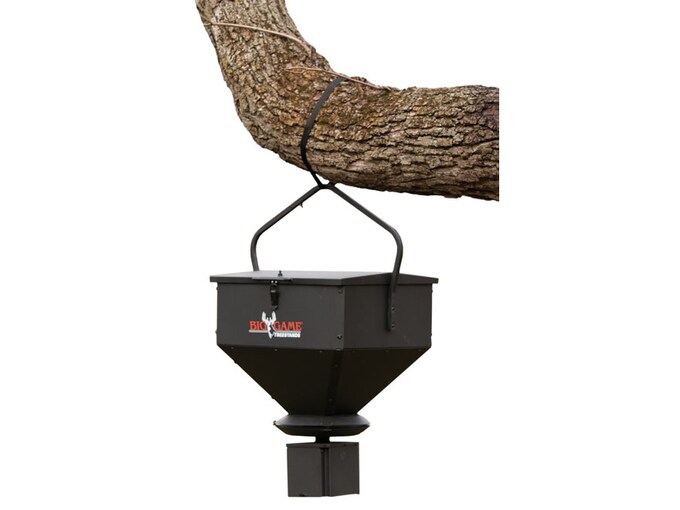 Big Game 100 lb Hanging Game Feeder Steel Black