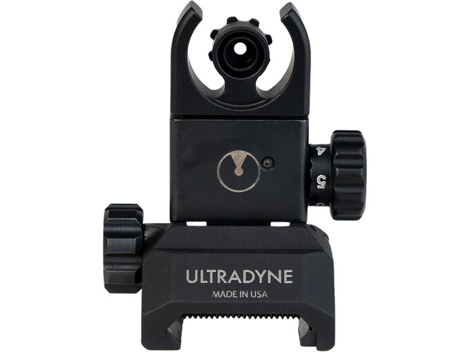 Ultradyne C4 Flip-Up Rear Sight LR-308 Aluminum Black