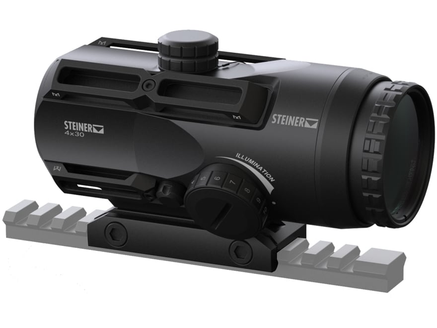 Steiner S432 Battle Prism Scope 4x 32mm Rapid Dot Reticle Quick Detach