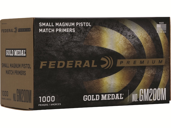 Federal Premium Gold Medal Small Pistol Magnum Match Primers #200M Box of 1000 (10 Trays of 100)