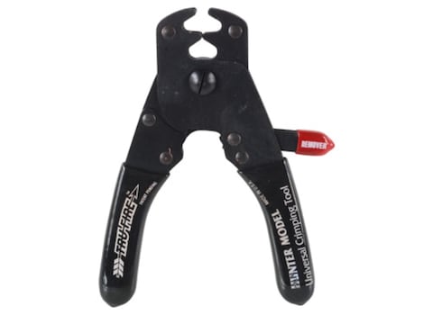 Tru-Fire Universal Crimping Tool removing brass nock
