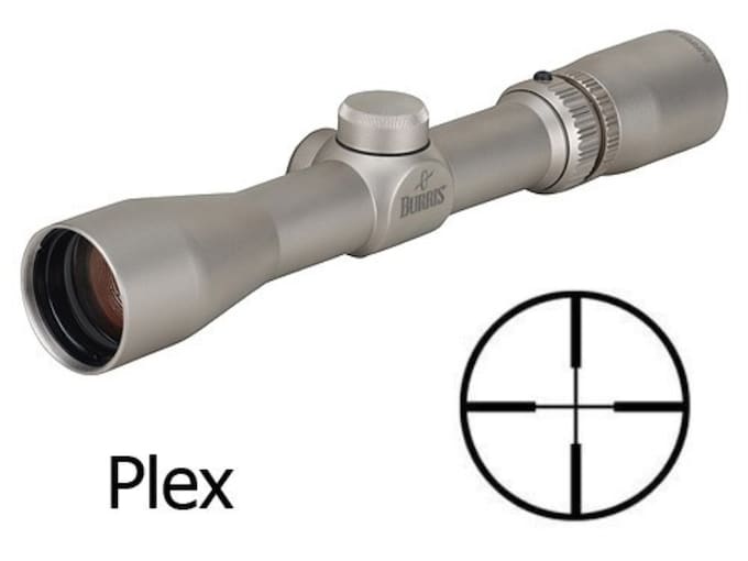 Burris Pistol Scope 2-7x 32mm Plex Reticle Nickel