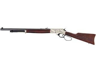 Henry Brass Wildlife Edition Lever Action Centerfire Rifle 45-70 Government 20" Barrel Blued and Walnut Straight Grip image