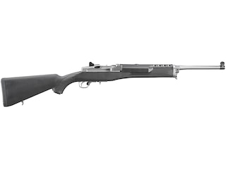 Ruger Mini-14 Ranch Semi Automatic Centerfire Rifle 222 Remington 18.5" Barrel Stainless and Black image