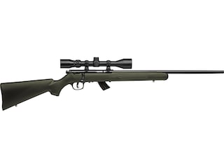 Savage Arms Mark II FXP Bolt Action Rimfire Rifle 22 Long Rifle 21" Barrel Blued and OD Green With Scope image