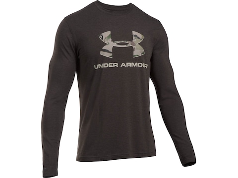 Under Armour Mens UA Camo Fill Long Sleeve T-Shirt Large Black