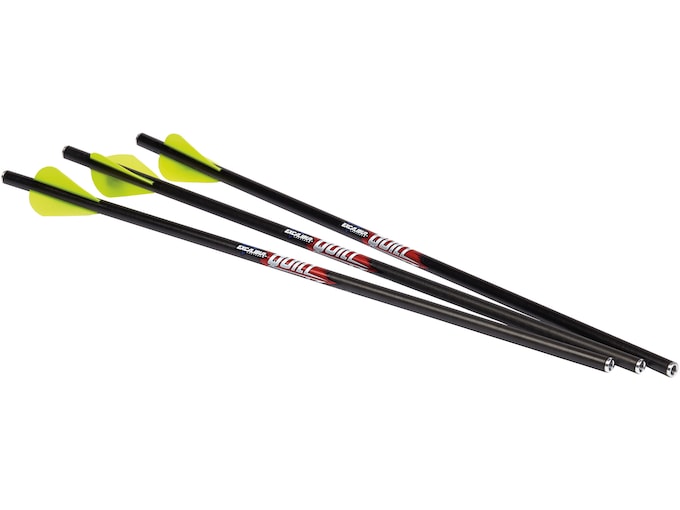 Excalibur Quill 16.5" Carbon Crossbow Bolt For Micro Crossbows 2" Vanes Black Pack of 6
