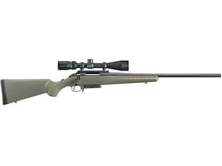 Ruger American Predator Bolt Action Centerfire Rifle 6.5 Creedmoor 22" Barrel Black and Moss Green With Scope image