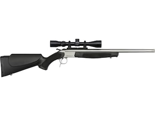 CVA Scout TD Single Shot Centerfire Rifle 350 Legend 20" Fluted Barrel Stainless and Black With Scope image