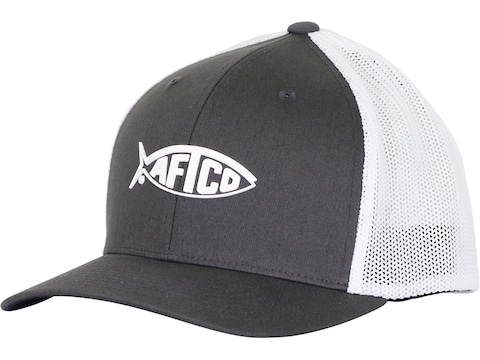 AFTCO Men's Radiant Flexfit Hat Cotton/Polyester Charcoal S/M