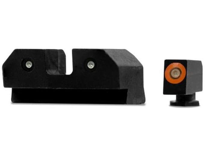 XS R3D Night Sight Set Glock 20, 21, 29, 30, 30S, 37, 41 Steel 3-Dot Tritium Ember Glow Front Dot