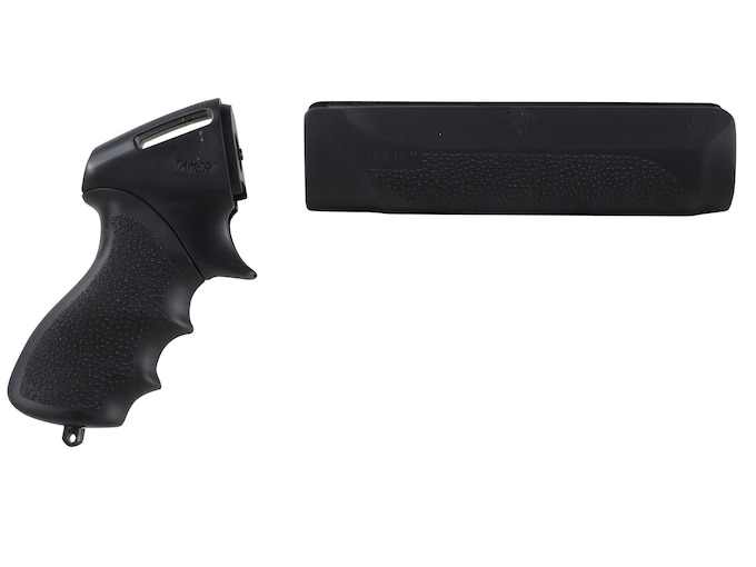 Hogue Rubber OverMolded Tamer Pistol Grip and Forend Remington 870 12 Gauge Synthetic Black