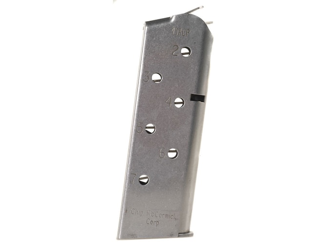 CM Products Match Grade Magazine 1911 Officer 45 ACP 7-Round Stainless Steel