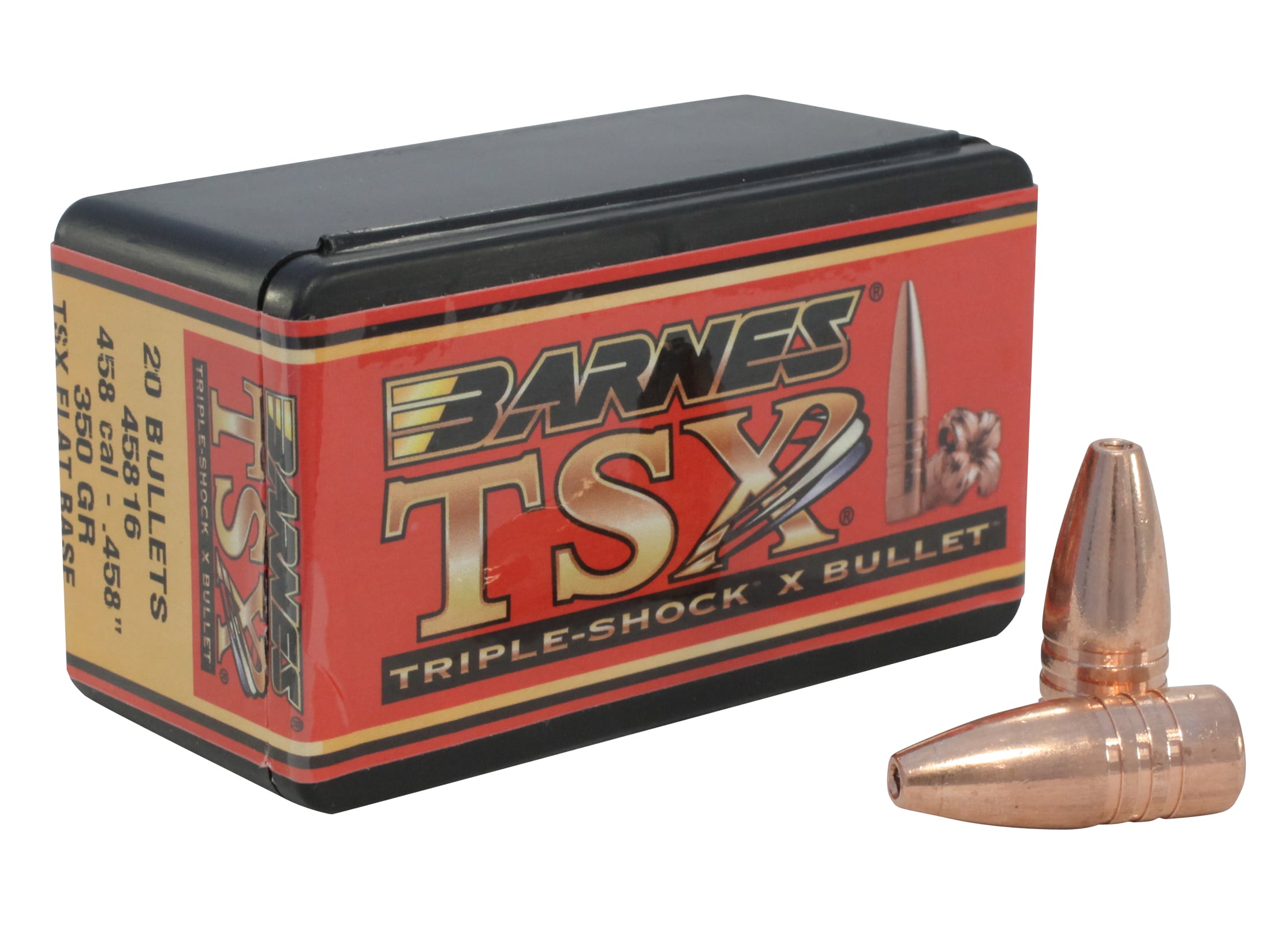 Barnes Triple-Shock X (TSX) Bullets 458 Cal (458 Diameter) 350 Grain