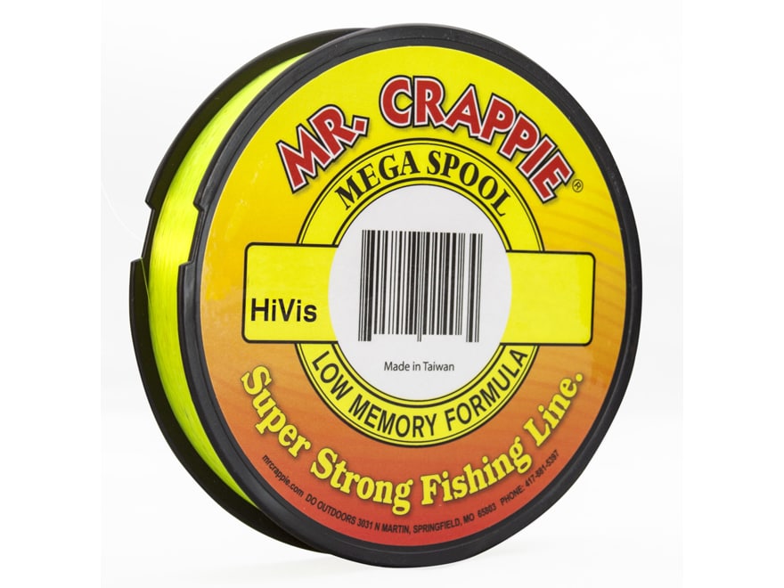 Mr. Crappie Mega Spools - HiVis 6 lb
