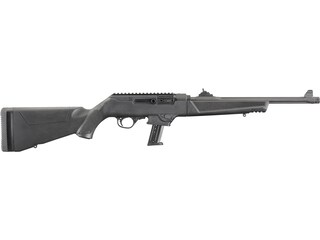 Ruger PC Carbine Semi-Automatic Centerfire Rifle 9mm Luger 16.12" Fluted and Threaded Barrel 17-Round Black and Black Fixed image