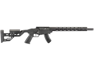 Ruger Precision Bolt Action Rimfire Rifle 17 Hornady Magnum Rimfire (HMR) 18" Barrel Matte and Black Pistol Grip, Adjustable Cheek Piece image