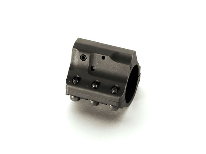 JP Enterprises Adjustable Clamp On Gas Block AR-15, LR-308 0.875" Inside Diameter Low Profile Stainless Steel Black