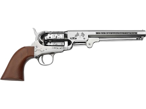 Pietta 1851 Gettysburg Union Commemorative Black Powder Revolver 36 Caliber 7.5" Polished Steel Barrel Polished Steel Frame Walnut Grip