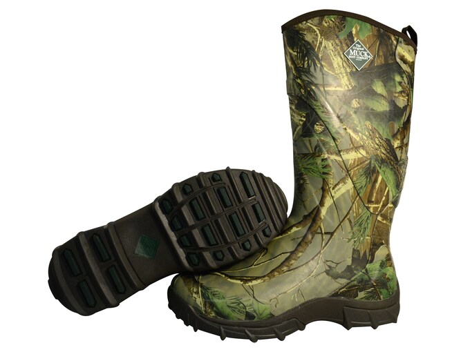 Muck Pursuit Snake 17 Hunting Boots Rubber Nylon Realtree APG Camo