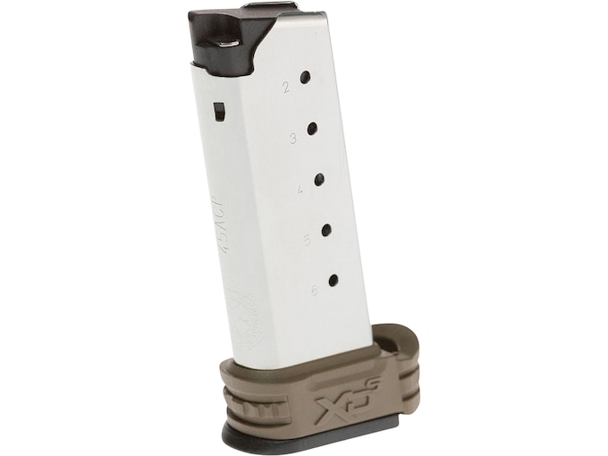 Springfield Armory Magazine Springfield XD-S 45 ACP with Backstrap 1 and 2 Stainless Steel