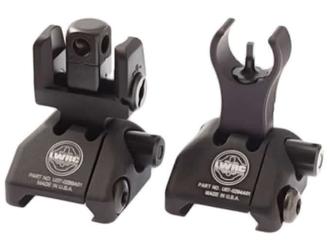 LWRC Skirmish Flip-Up Sight Set AR-15 Aluminum Black