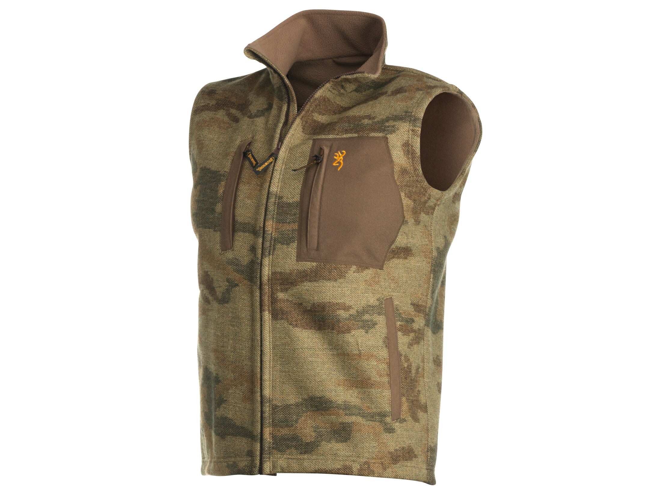 camo wool vest