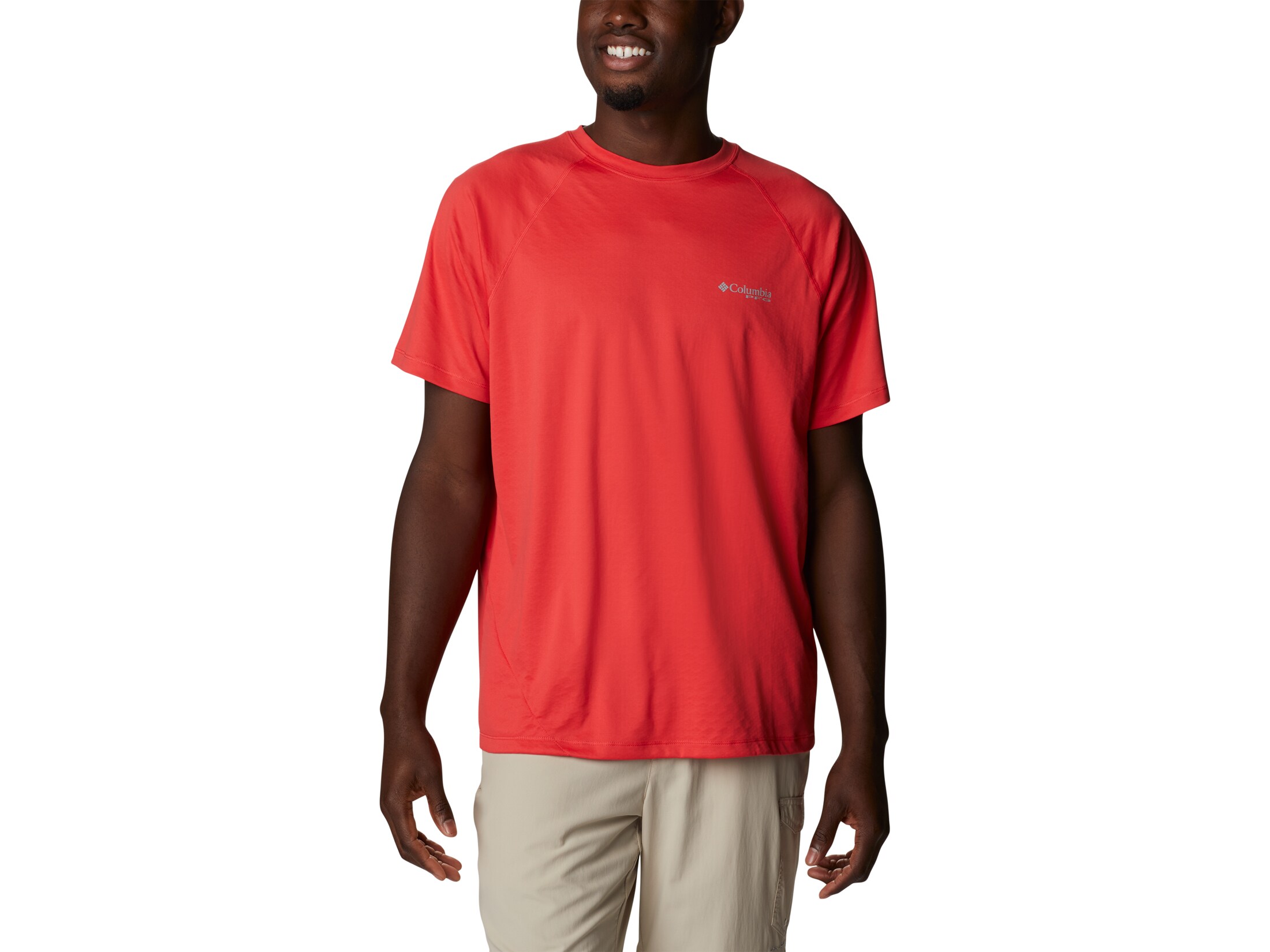 Ice Short Sleeve Shirt Red Hibiscus XL