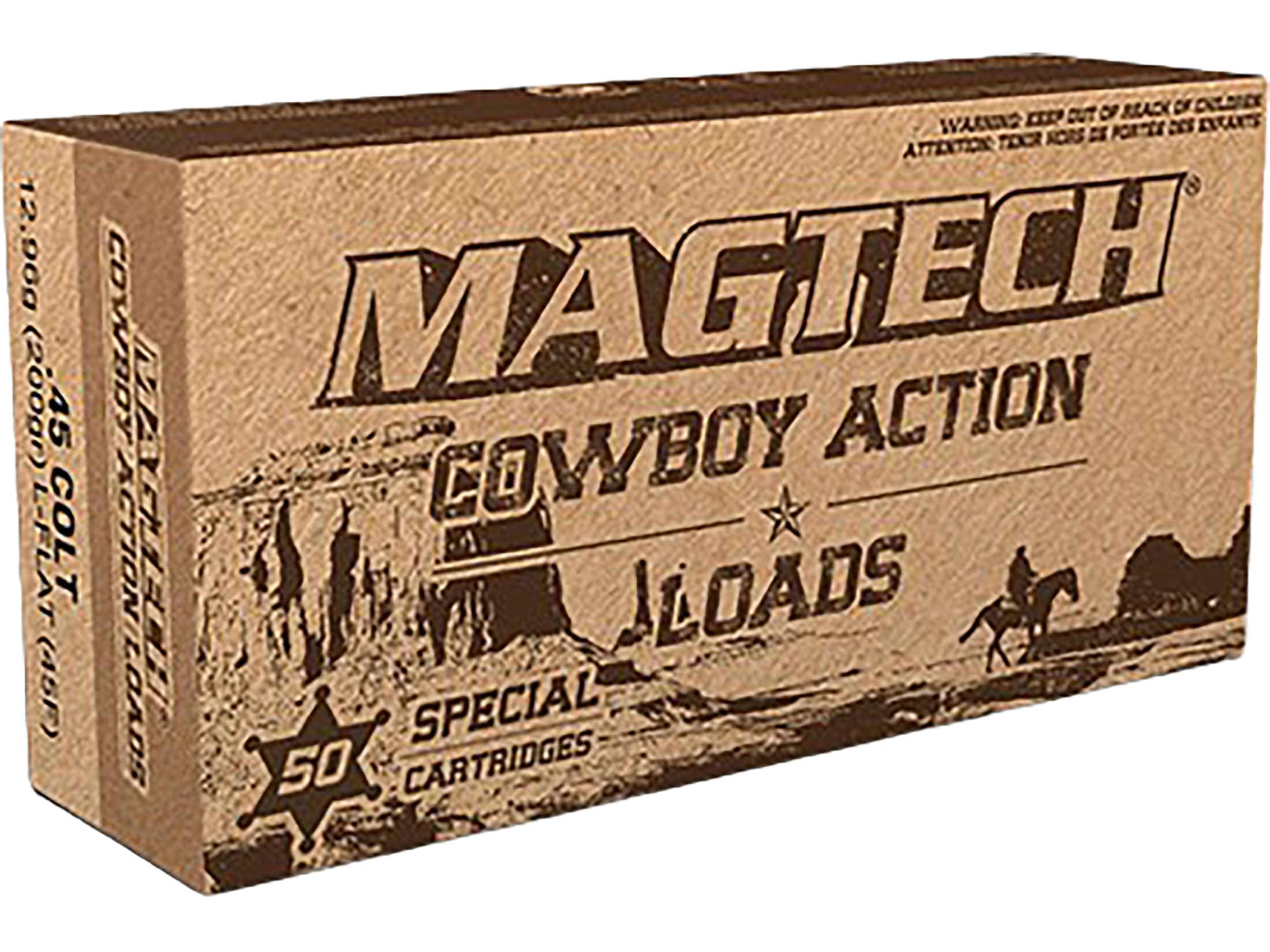 Magtech Cowboy Action 45 Colt (Long Colt) Ammo 200 Grain Flat Nose Box