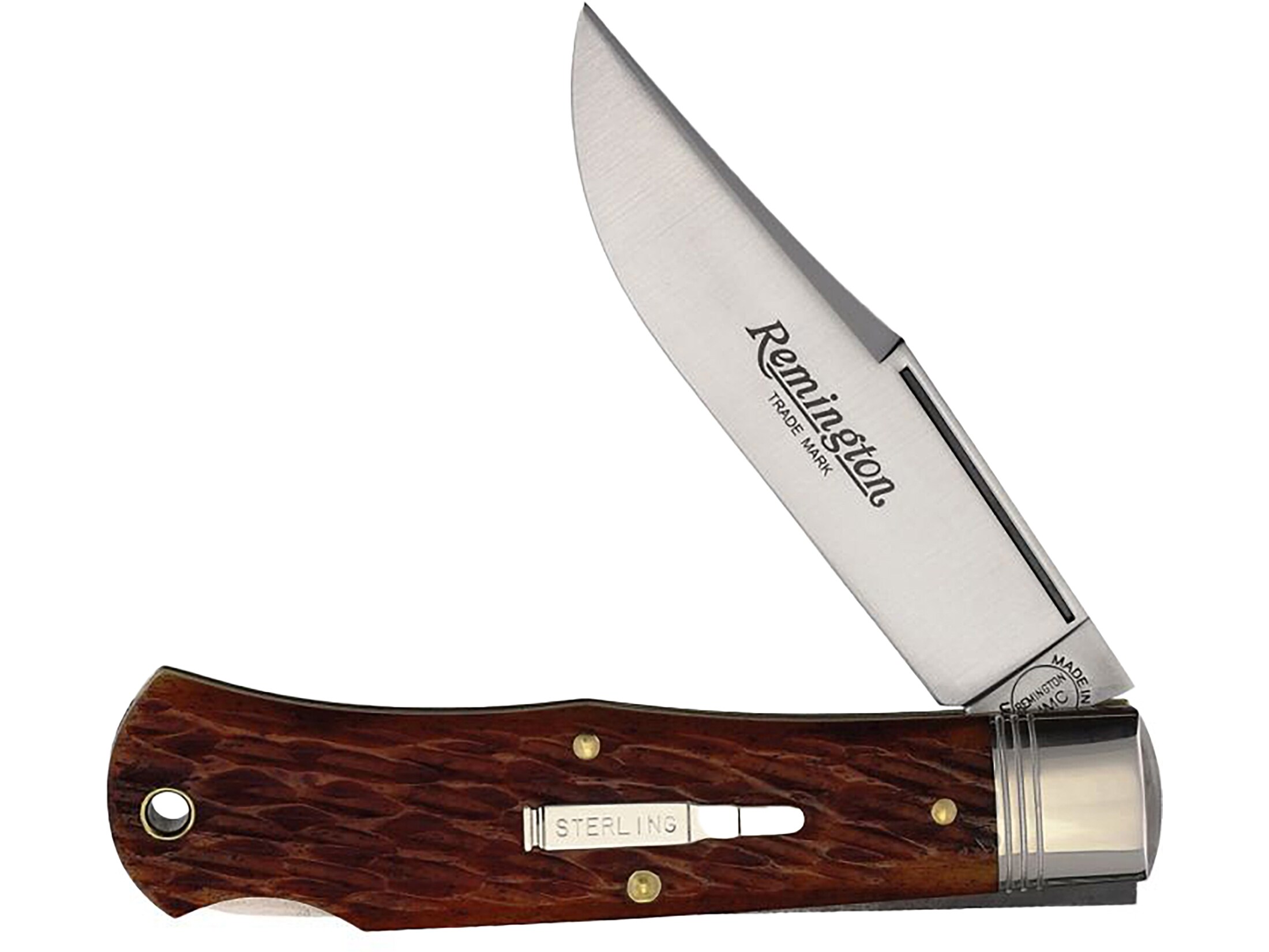 Remington 2026 Silver Bullet Pocket Knife 3 Drop Point 1095 Satin